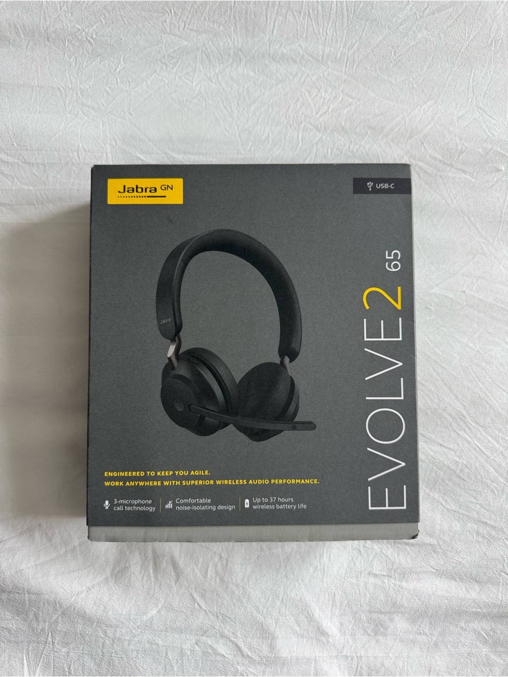 Jabra Evolve2 65 Wireless Headset — Black